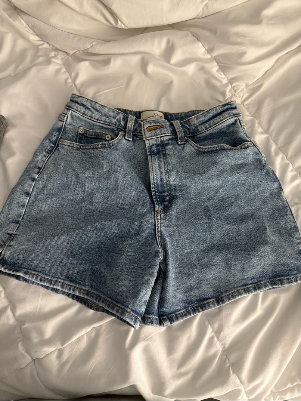 Universal Thread Light Blue High-Waist Jean Shorts